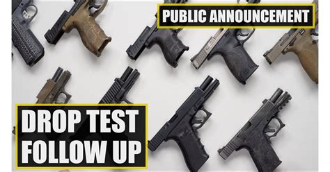 Sig Sauer P320 Drop Test Follow Up Video 